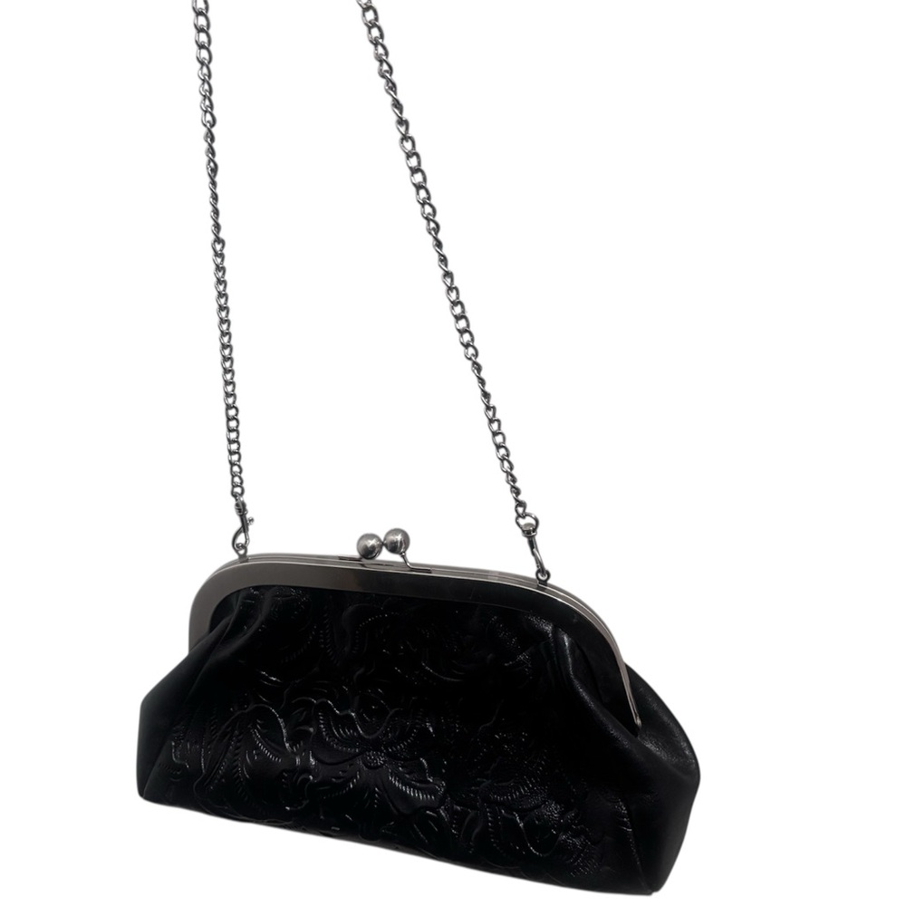 Patricia Nash  Black Chain Clutch coin purse  inspired - Picture 3 of 6